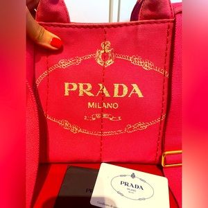 Prada canvas tote-100% auth guaranteed